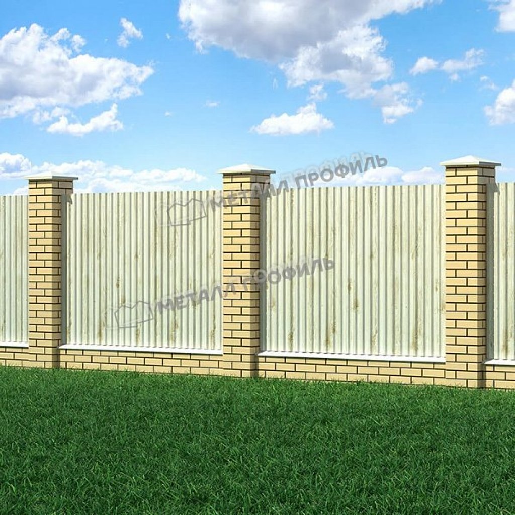 Профлист С21 A ECOSTEEL MA-01 0.5 RAL белёный дуб