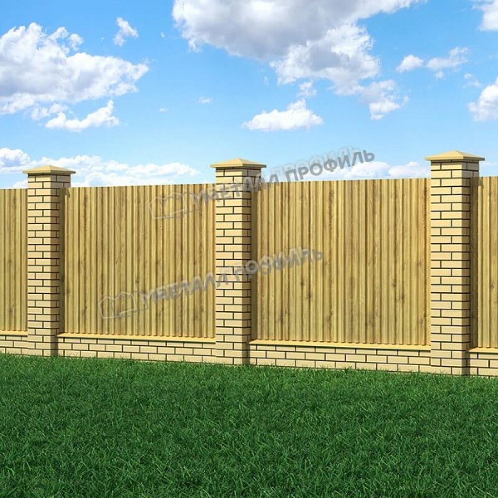 Профлист С21 A ECOSTEEL T-01 0.5 RAL золотой дуб