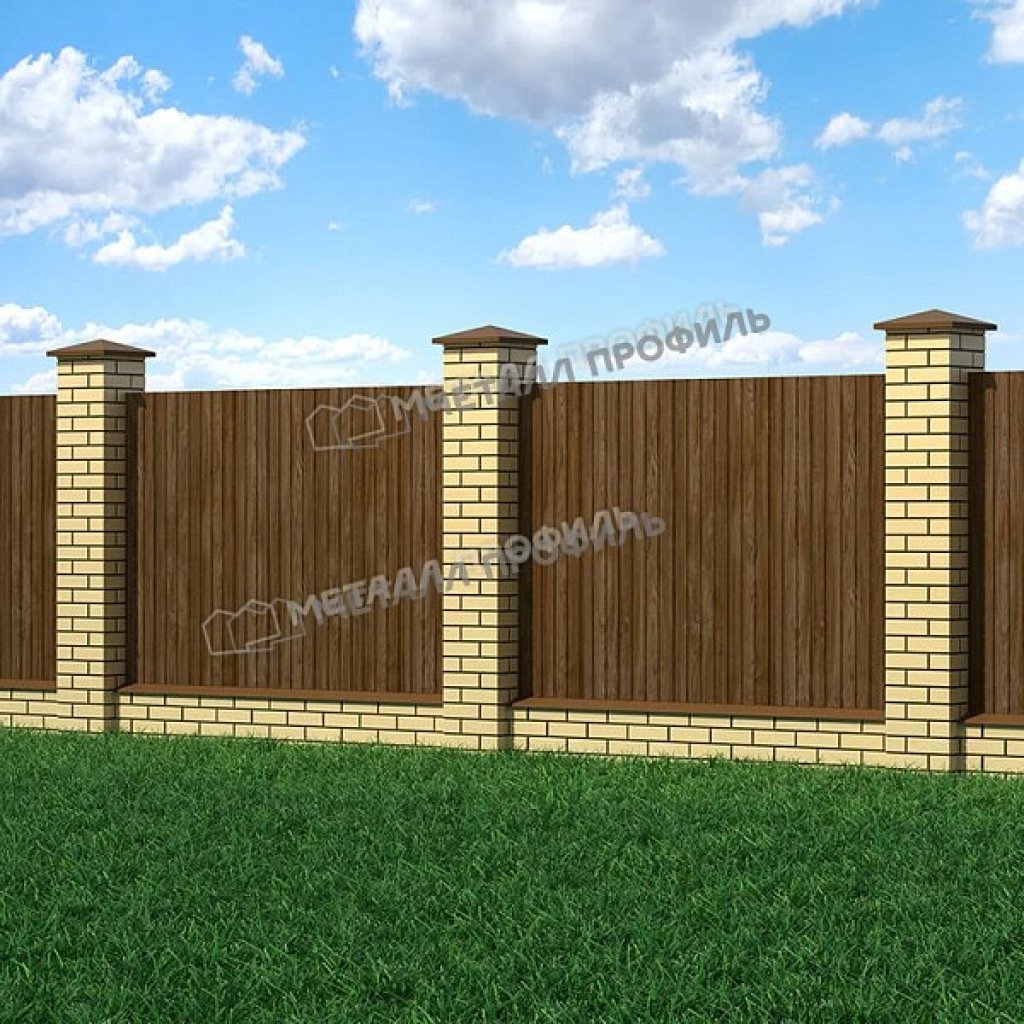 Профлист МП10 B ECOSTEEL MA-01 0.5 RAL морёный дуб