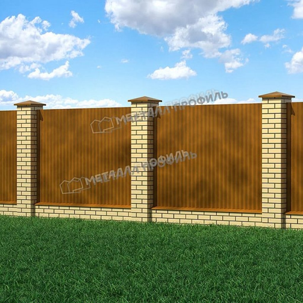Профлист МП18 B КЛМА-02 0.5 RAL anticato терракотовый