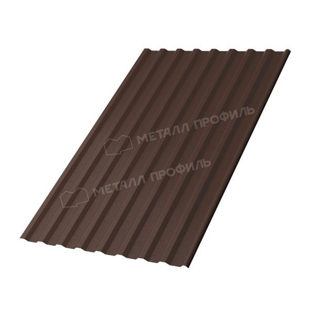 Профлист МП20 R VALORI-20 0.5 RAL brown коричневый