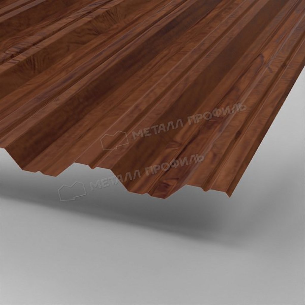 Профлист НС35 A ECOSTEEL-01 0.5 RAL морёный дуб