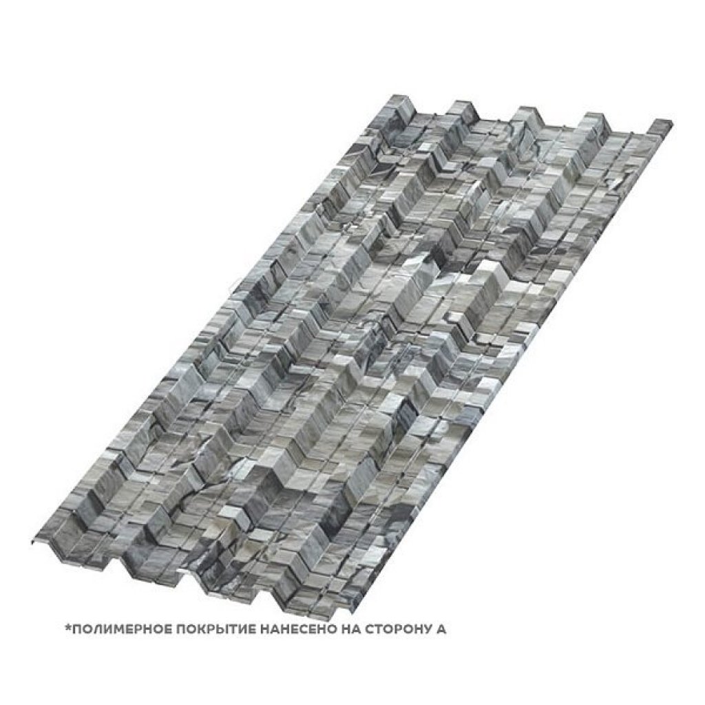 Профлист Н60 A ECOSTEEL-01 0.5 RAL белый камень