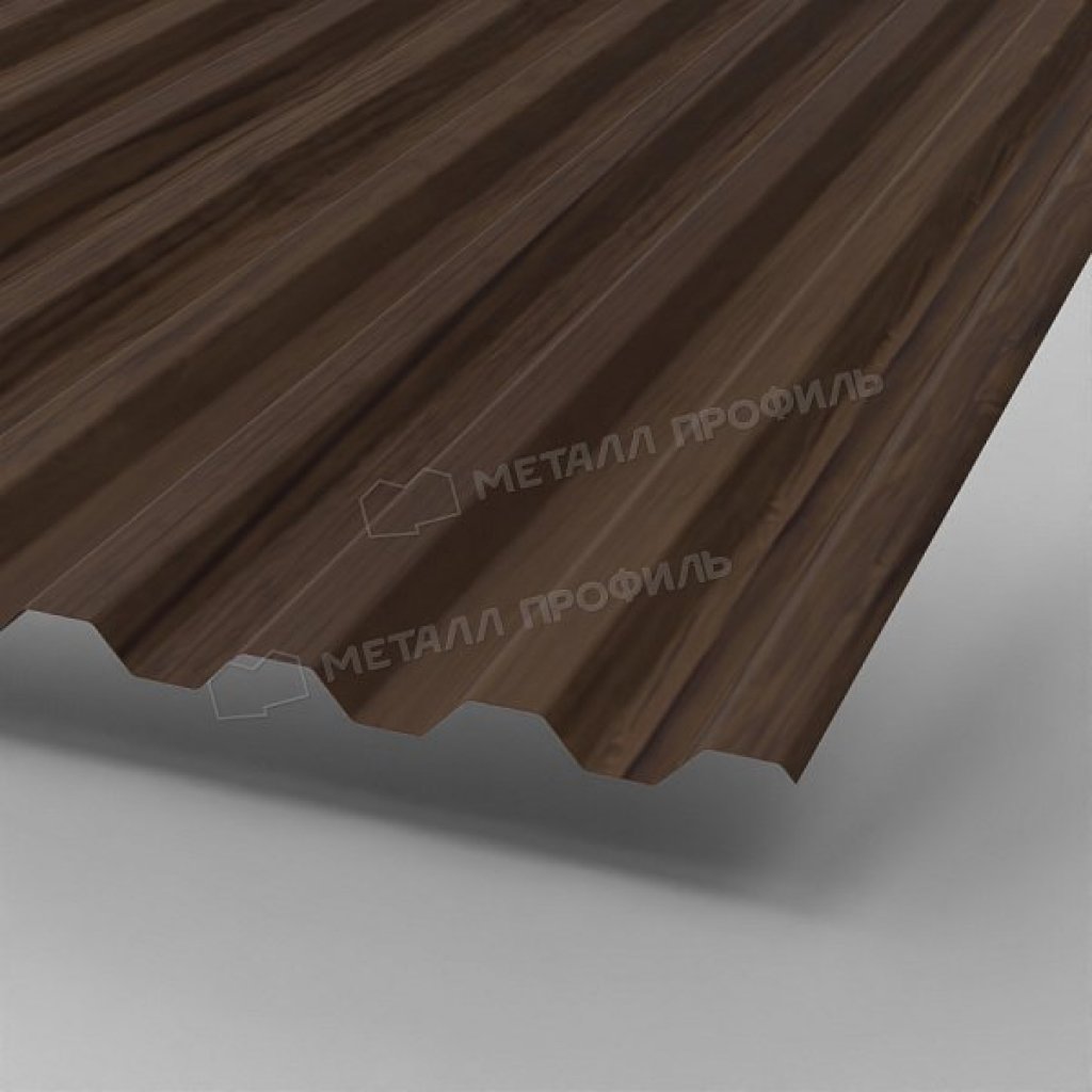 Профлист С21 A ECOSTEEL MA Д-01 0.5 двухсторонний RAL морёный дуб