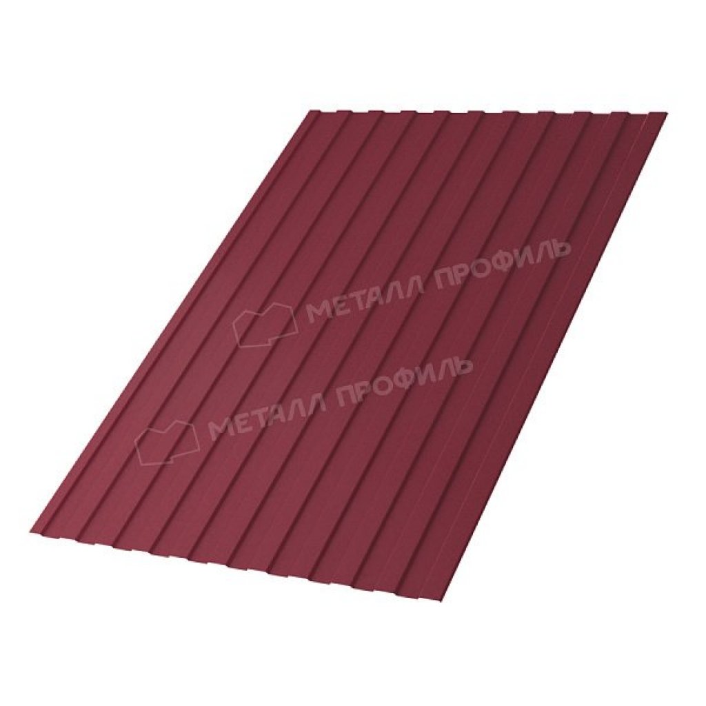 Профлист МП20 R VikingMP-01 0.45 RAL 3005 красное вино