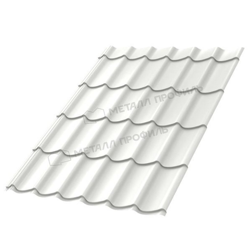 Металлочерепица Ламонтерра-X PURMAN-20 RAL 9010 Чистый белый 0.5