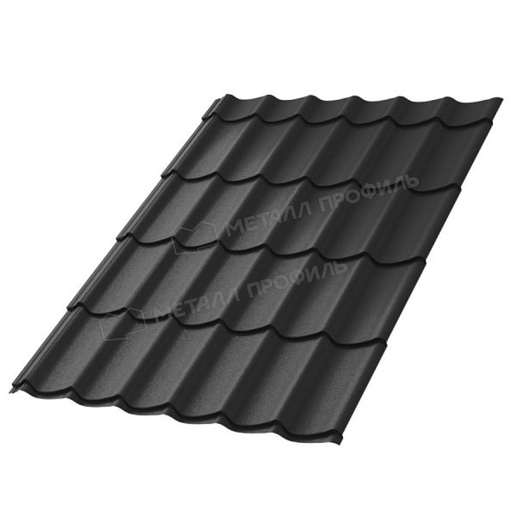 Металлочерепица Ламонтерра VALORI-20 RAL DarkGrey Темно-серый 0.5