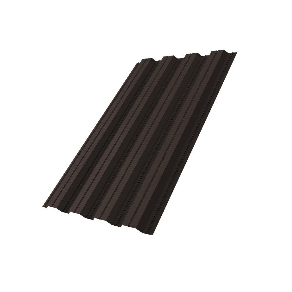 Профнастил НС44A 0,5 Сатин RR 32 темно-коричневый