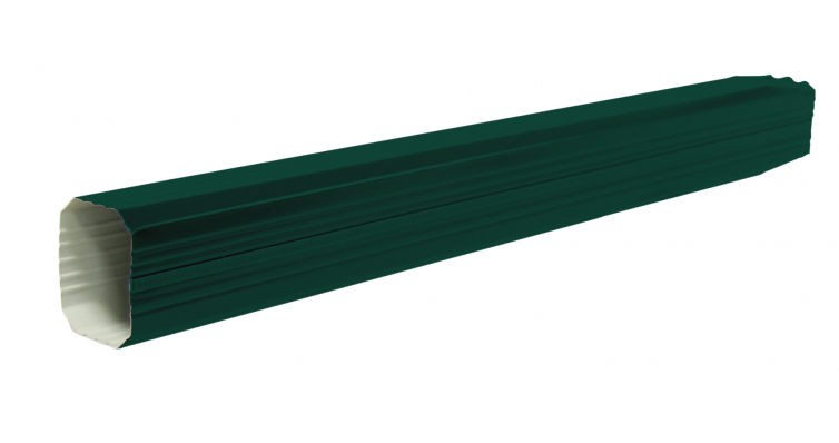 Труба прямоугольная 2м PE RAL 6005 зеленый мох