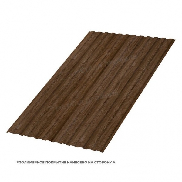 Профлист МП10 B ECOSTEEL MA-01 0.5 RAL морёный дуб