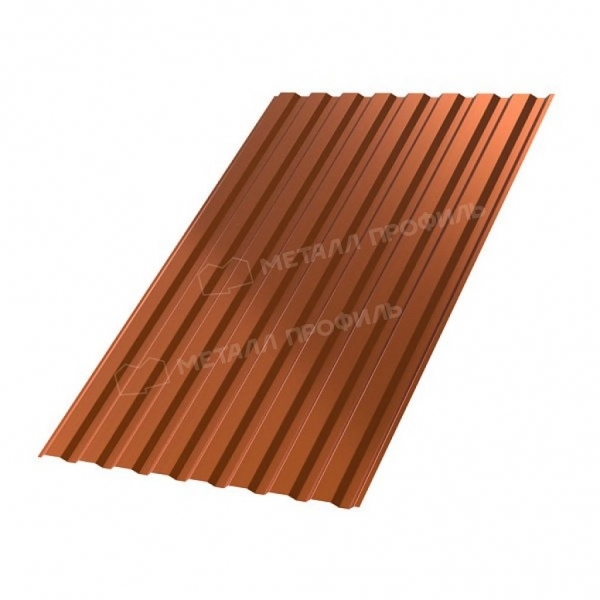 Профлист МП20 A AGNETA Д-03 0.5 двухсторонний RAL copper медный/медный