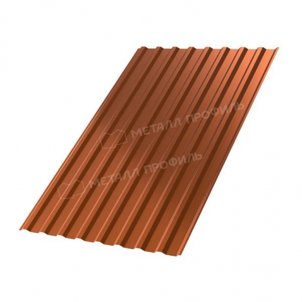 Профлист МП20 B AGNETA Д-20 0.5 двухсторонний RAL copper медный/медный