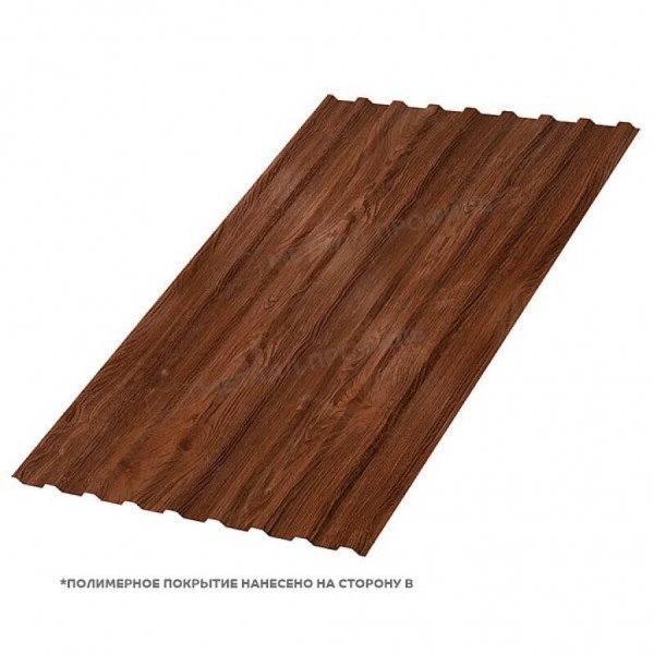 Профлист МП20 R ECOSTEEL-01 0.5 RAL морёный дуб