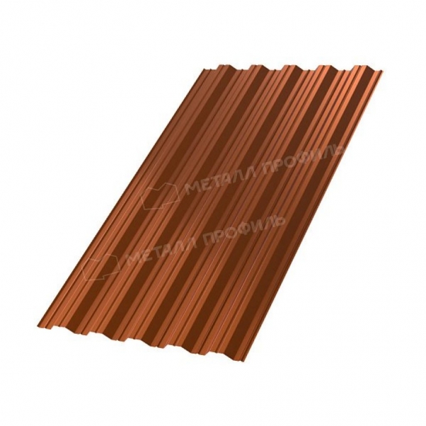 Профлист НС35 B AGNETA Д-03 0.5 двухсторонний RAL copper медный/медный
