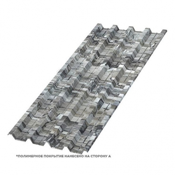 Профлист Н60 A ECOSTEEL-01 0.5 RAL белый камень
