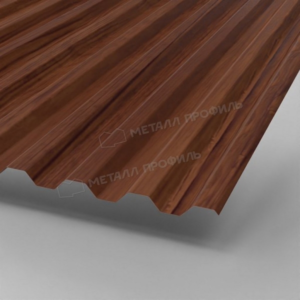 Профлист С21 A ECOSTEEL-01 0.5 RAL морёный дуб