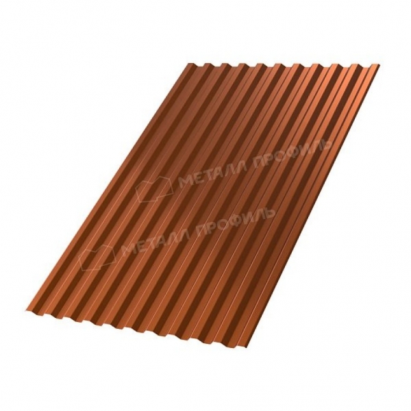 Профлист С21 A AGNETA Д-20 0.5 двухсторонний RAL copper медный/медный