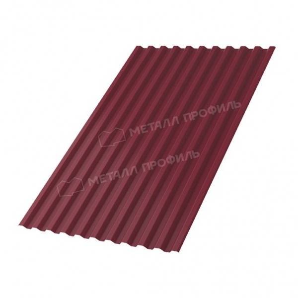 Профлист С21 A Полиэстер-01 0.4 RAL 3005 красное вино