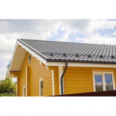 Металлочерепица "Кредо" ("Kredo") в01 0,5 Drap RR 32 темно-коричневый