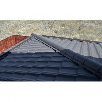 Металлочерепица "Квинта плюс3D" ("Kvinta plus3D") 0,5 Rooftop Бархат RAL 9005 черный