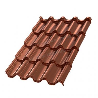 Металлочерепица Монтерроса-X PURMAN-20 RAL Argillite Медный металлик 0.5