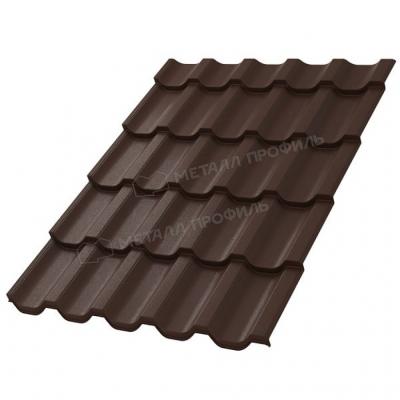 Металлочерепица Трамонтана-X VALORI-20 RAL Brown Коричневый 0.5