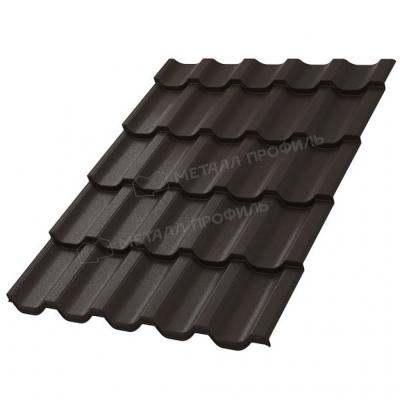 Металлочерепица Трамонтана-X VALORI-20 RAL DarkBrown Темно-коричневый 0.5