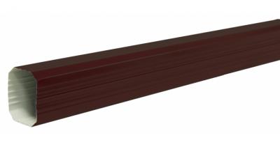 Труба прямоугольная 3м PE RAL 8017 шоколад